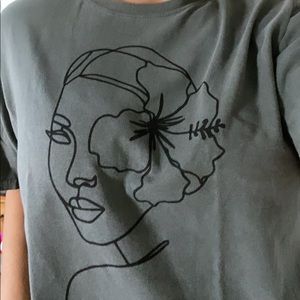 Women’s kuliko forest green crop top (m)